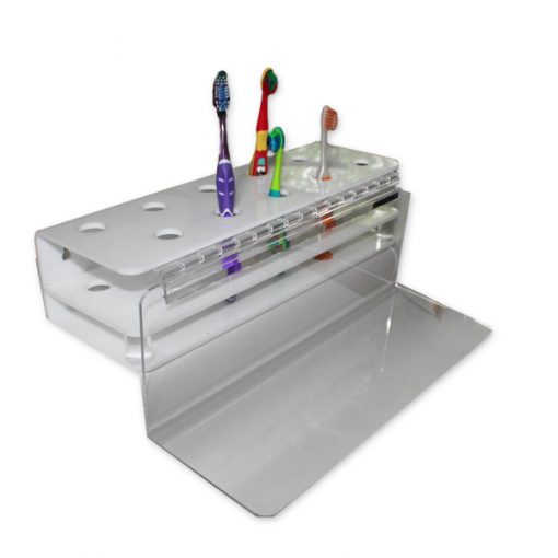 Detachable acrylic toothbrush holder